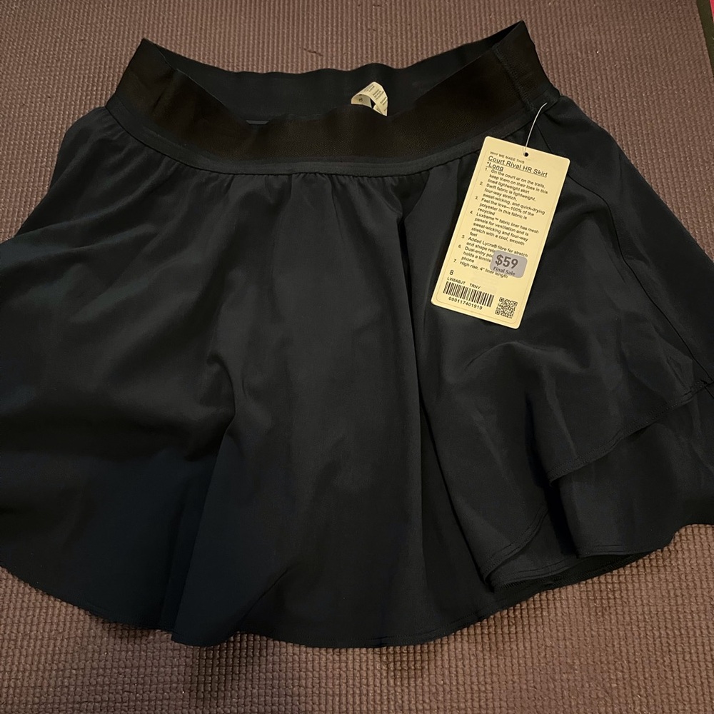 NWT Lululemon Court Rival HR Athletic Skirt 8.